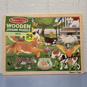 Melissa & Doug Wooden Jigsaw Puzzle - Pets New